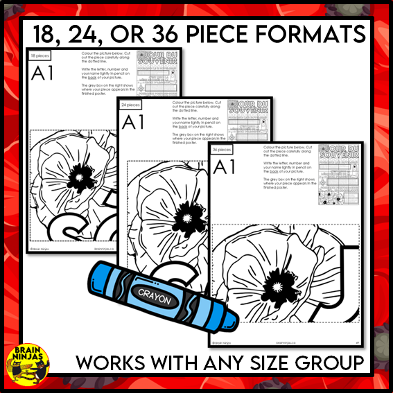 French Remembrance Day Collaborative Poster Bundle | Paper