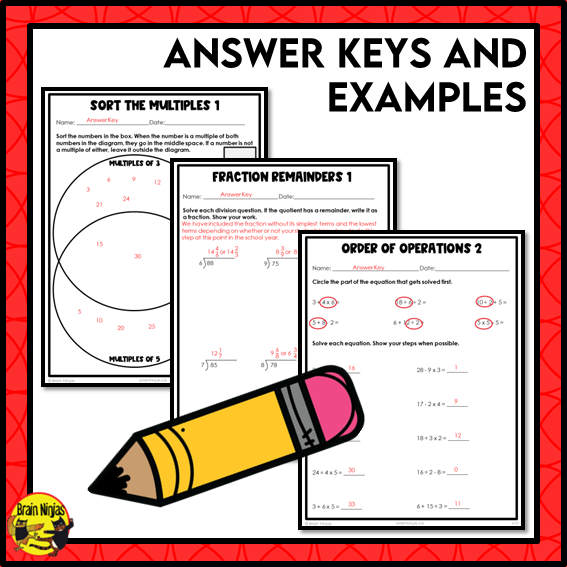 Number Operations Interactive Math Unit | Paper | Grade 6