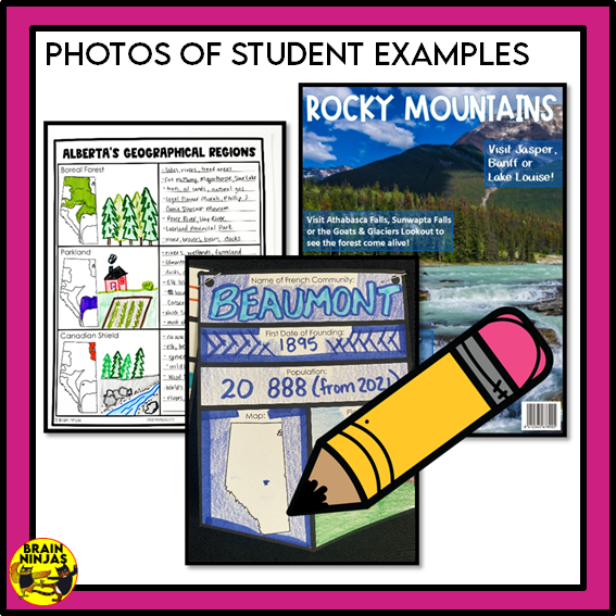 Alberta Social Studies Grade 3 Time and Place Unit | Paper and Digital