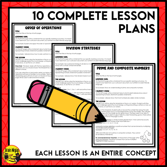 Number Operations Interactive Math Unit | Paper | Grade 6