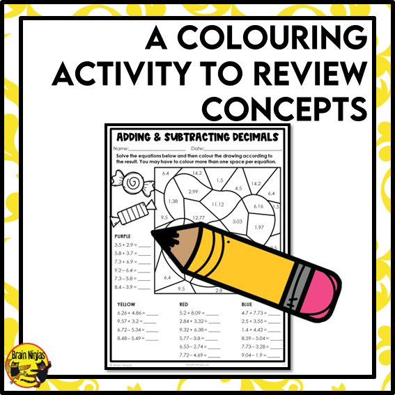 Addition and Subtraction of Decimals to Hundredths Math Worksheets | Paper