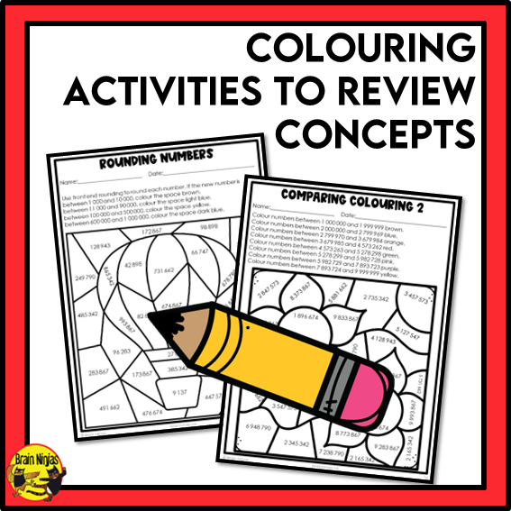 Alberta Math Curriculum Number Worksheets Bundle | Paper | Grade 4