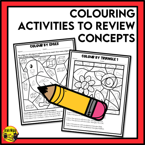 Alberta Math Curriculum Geometry Worksheets Bundle | Paper | Grade 4
