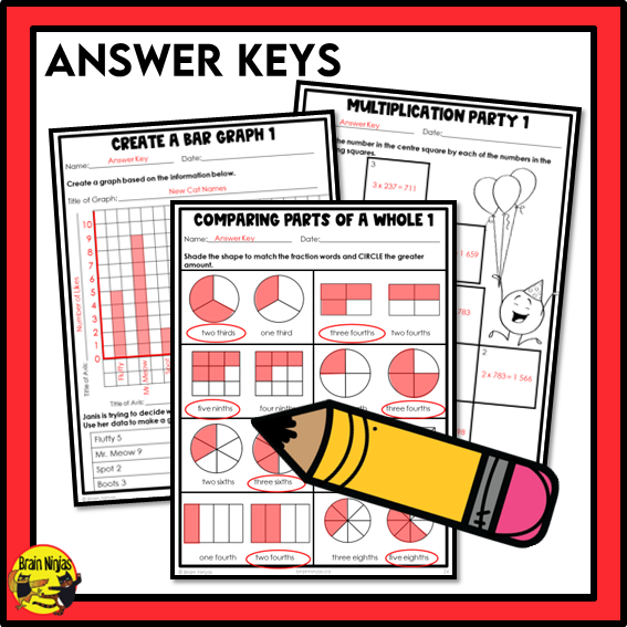 Alberta Math Curriculum Worksheets Full Year Bundle | Paper | Grade 4