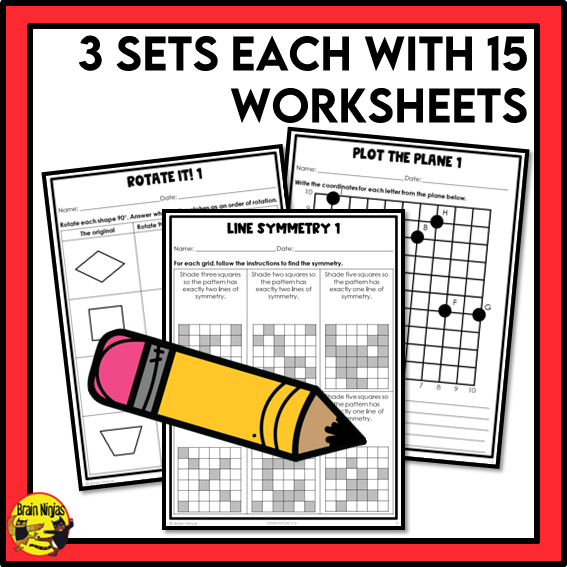 Alberta Math Curriculum Geometry Worksheets Bundle | Paper | Grade 5