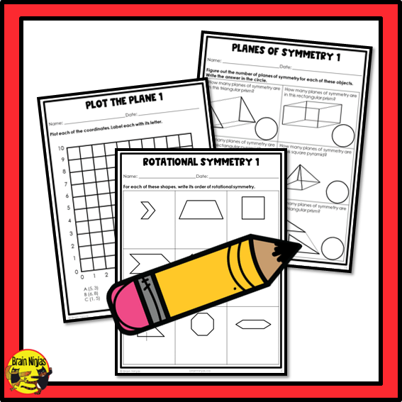 Alberta Math Curriculum Geometry Worksheets Bundle | Paper | Grade 5