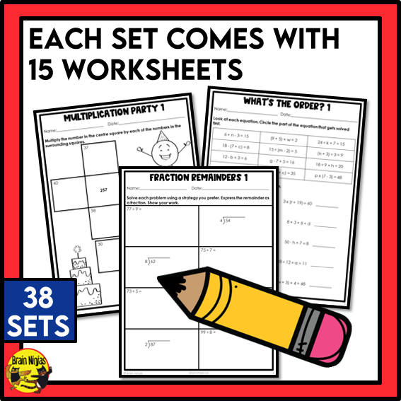 Alberta Math Curriculum Worksheets Full Year Bundle | Paper | Grade 5