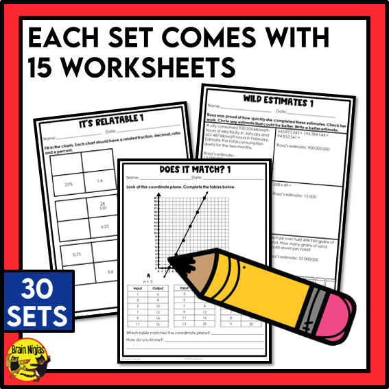 Alberta Math Curriculum Worksheets Full Year Bundle | Paper | Grade 6