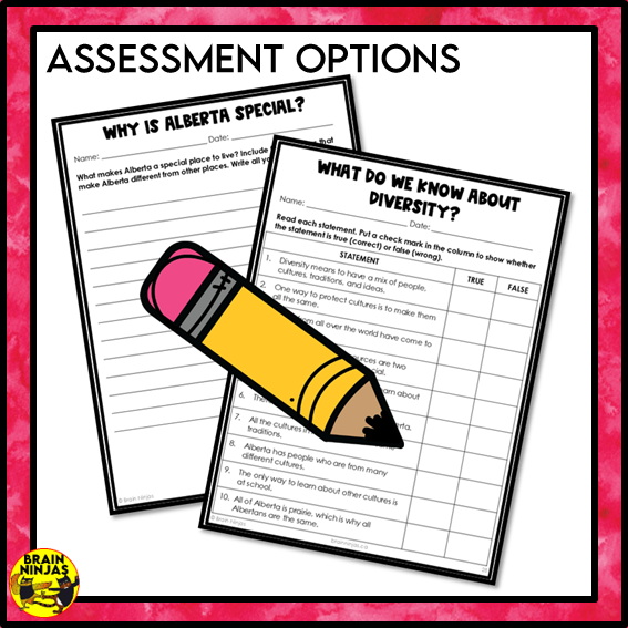 Alberta's Diversity and Identity Grade 3 Social Studies | Paper and Digital