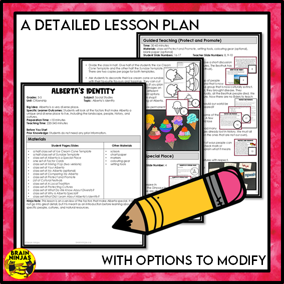 Alberta's Diversity and Identity Grade 3 Social Studies | Paper and Digital