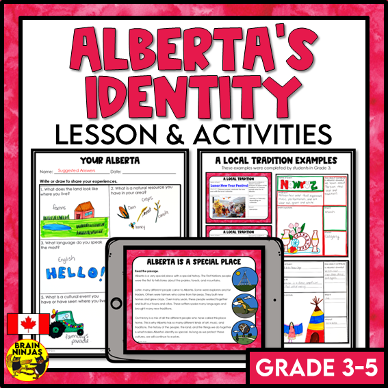 Alberta's Diversity and Identity Grade 3 Social Studies | Paper and Digital