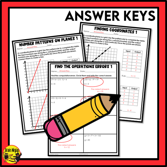 Alberta Math Curriculum Patterns and Algebra Worksheets Bundle | Paper | Grade 6