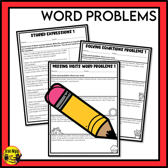 Alberta Math Curriculum Patterns and Algebra Worksheets Bundle | Paper | Grade 4