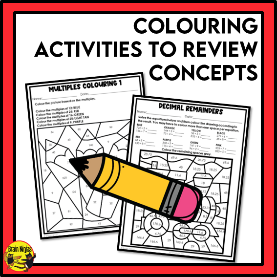 Alberta Math Curriculum Number Operations Worksheets Bundle | Paper | Grade 5