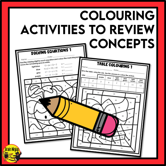 Alberta Math Curriculum Patterns and Algebra Worksheets Bundle | Paper | Grade 5