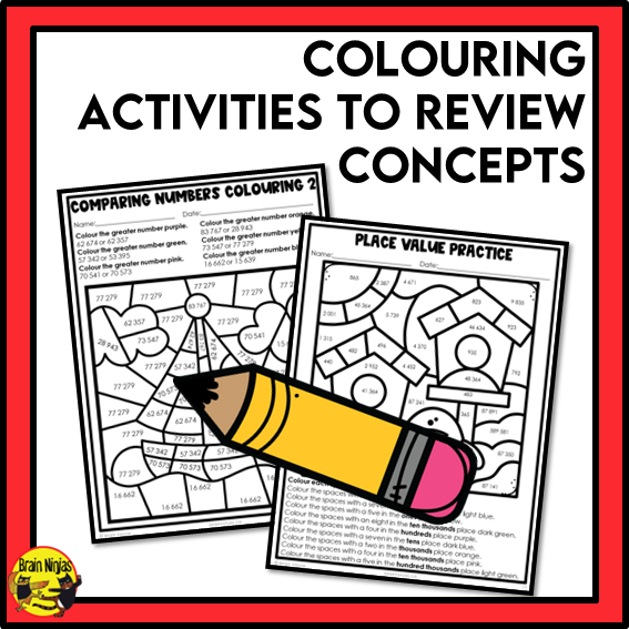 Alberta Math Curriculum Number Worksheets Bundle | Paper | Grade 3
