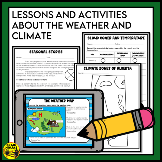 Alberta Science Earth Systems Unit Grade 5 Bundle | Paper and Digital