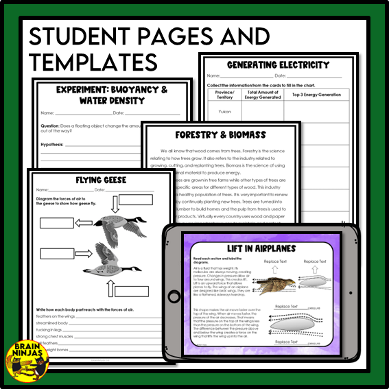 Alberta Science Energy Unit Grade 5 Bundle | Paper and Digital