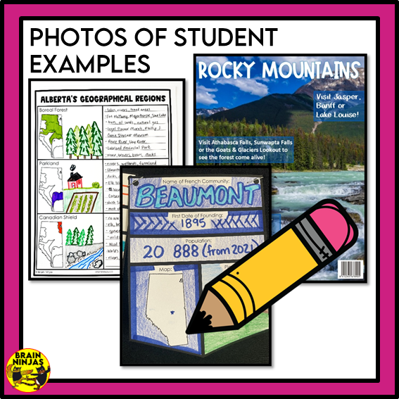 Alberta Social Studies Grade 3 Time and Place Unit | Paper and Digital