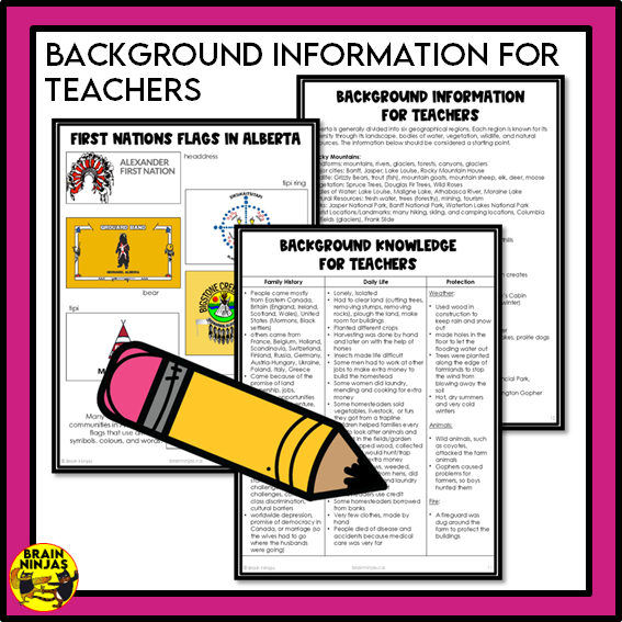 Alberta Social Studies Grade 3 Full Year of Lessons | Paper and Digital
