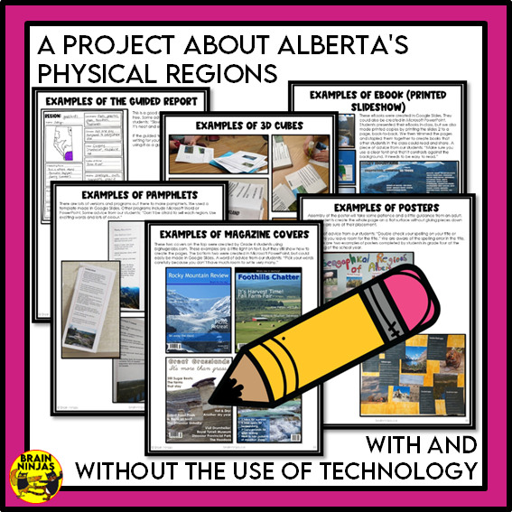 Alberta Social Studies Grade 3 Time and Place Unit | Paper and Digital