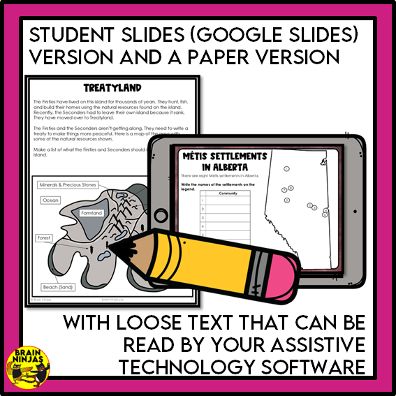 Alberta Social Studies Grade 3 Full Year of Lessons | Paper and Digital