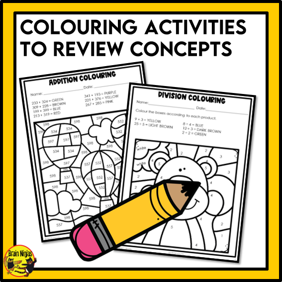 British Columbia Aligned Math Worksheets Full Year Bundle | Paper | Grade 3