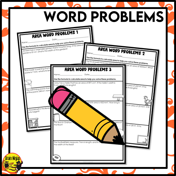 Area of Rectangles Using a Formula and Metric Measurements Math Worksheets | Paper