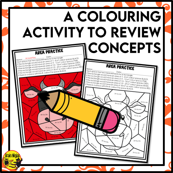 Area of 2D Shapes Without Formulas Math Worksheets | Paper