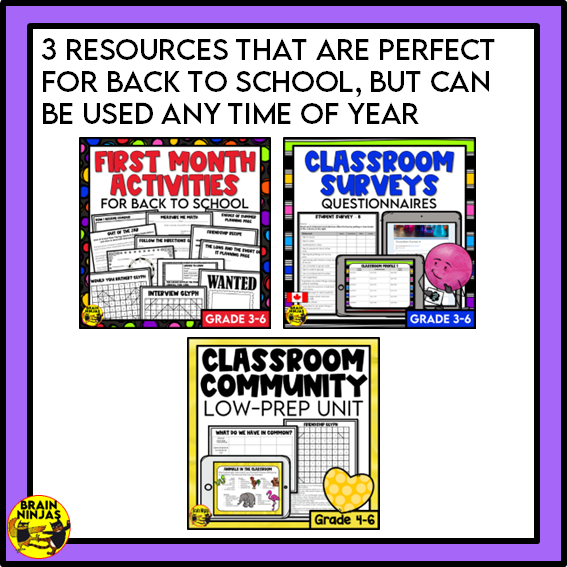 Back To School Bundle for the First Month of School
