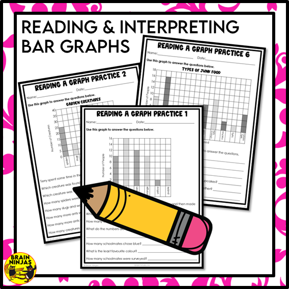 Reading and Creating Bar Graphs Math Worksheets | Paper | Grade 5