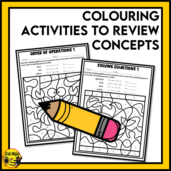 British Columbia Aligned Patterns and Algebra Math Worksheets Bundle | Paper | Grade 6