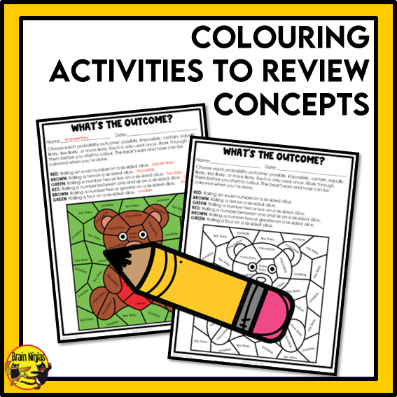British Columbia Aligned Statistics and Probability Math Worksheets Bundle | Paper | Grade 4