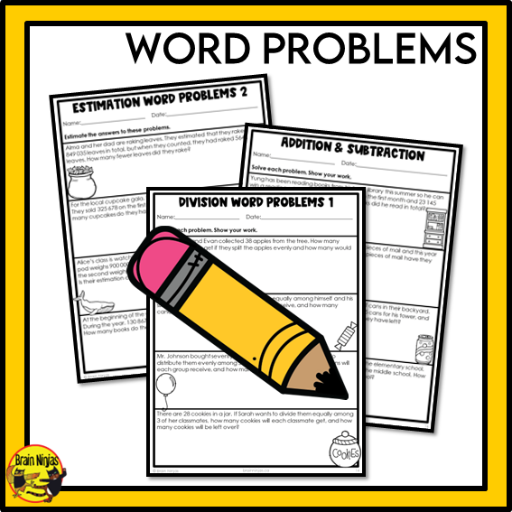British Columbia Aligned Number Operations Math Worksheets Bundle | Paper | Grade 5