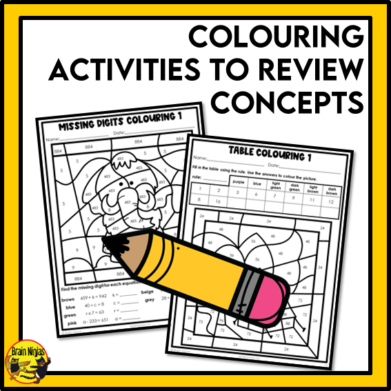 British Columbia Aligned Patterns and Algebra Math Worksheets Bundle | Paper | Grade 5