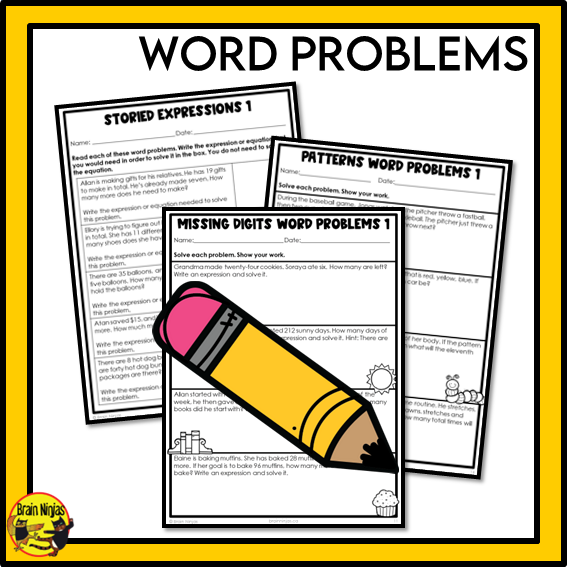 British Columbia Aligned Patterns and Algebra Math Worksheets Bundle | Paper | Grade 4