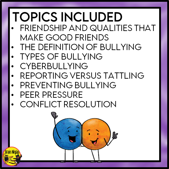 Anti-Bullying and Friendship | Health and Wellness Unit | Paper and Digital | Grades 4 to 6