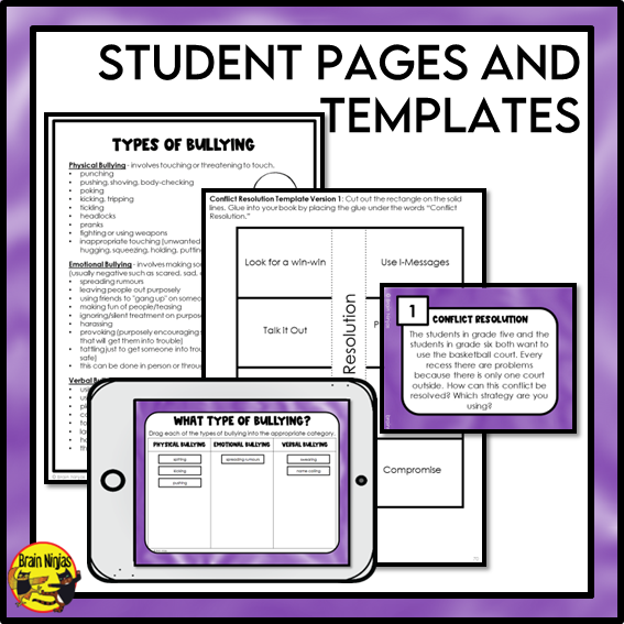 Anti-Bullying and Friendship | Health and Wellness Unit | Paper and Digital | Grades 4 to 6
