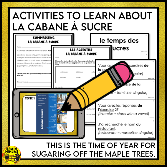La cabane à sucre French Canadian Celebrations | Paper and Digital