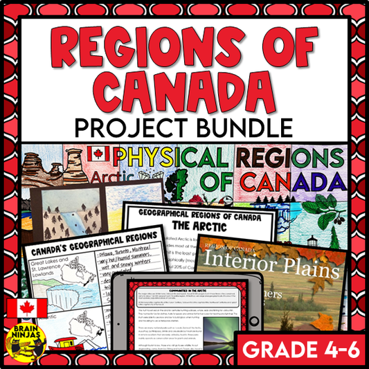 Canada Regions Project Bundle | Paper and Digital