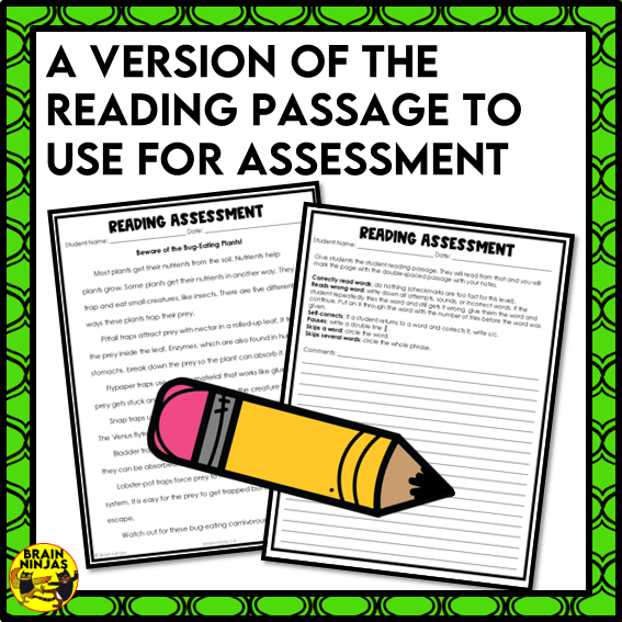 Carnivorous Plants Reading Comprehension Activities | Paper and Digital