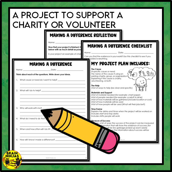 Charity and Volunteering Grade 3 Social Studies | Paper and Digital