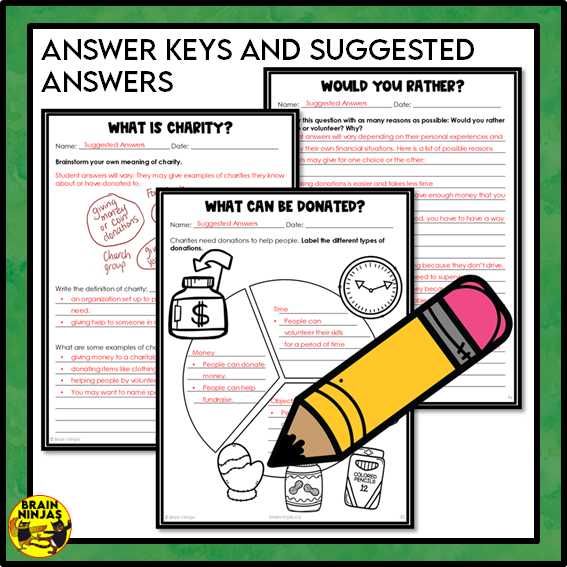 Charity and Volunteering Grade 3 Social Studies | Paper and Digital