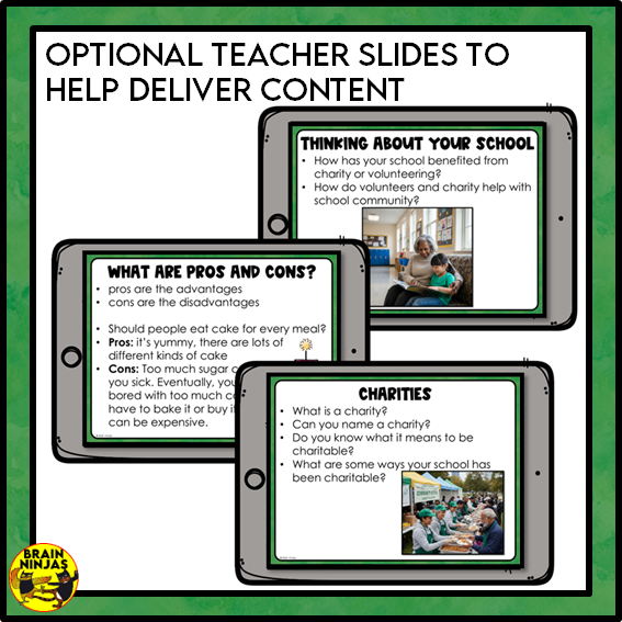 Charity and Volunteering Grade 3 Social Studies | Paper and Digital
