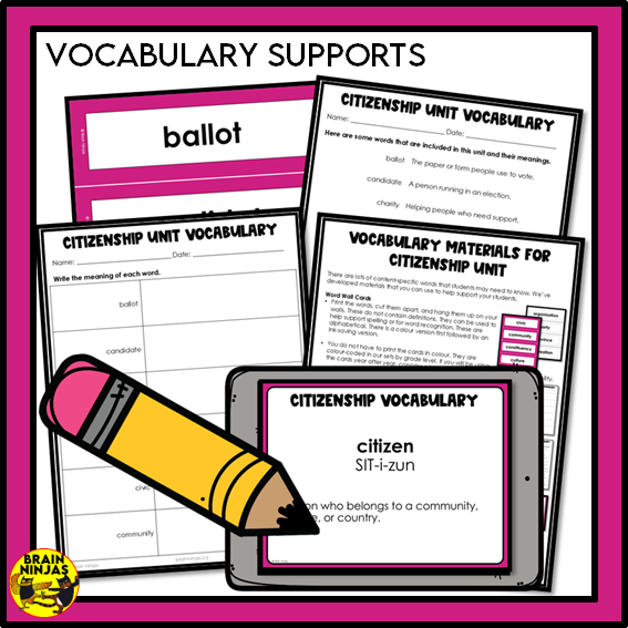 Alberta Social Studies Grade 3 Citizenship Unit | Paper and Digital