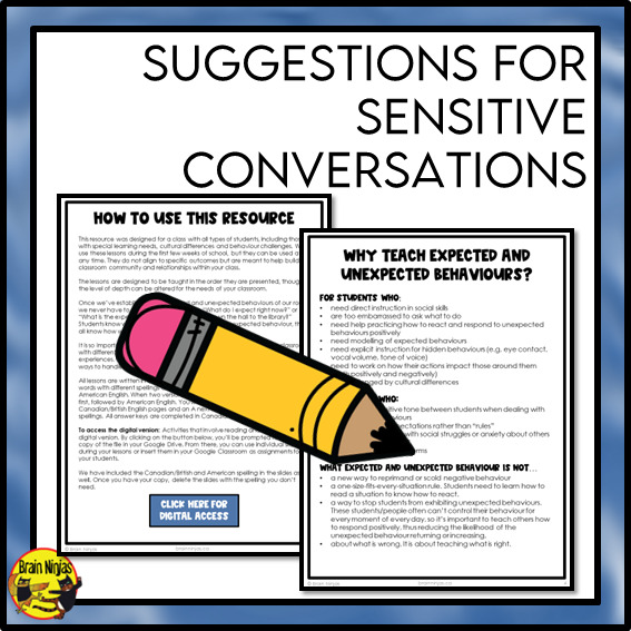 Expected and Unexpected Behaviours | Health and Wellness Unit | Paper and Digital | Grades 4 to 6