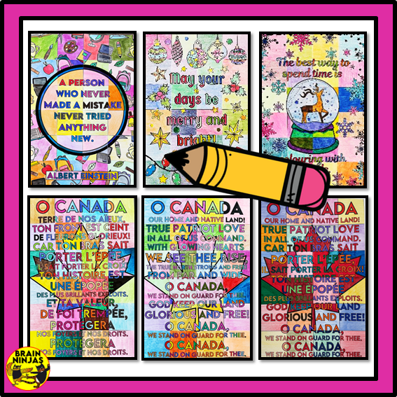 Special Events and Classroom Community Collaborative Poster Bundle | Paper