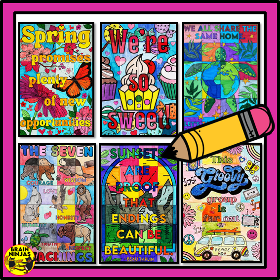 Special Events and Classroom Community Collaborative Poster Bundle | Paper