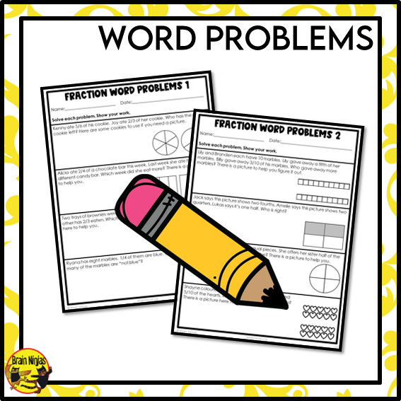 Comparing Fractions With Uncommon Denominators Math Worksheets | Paper