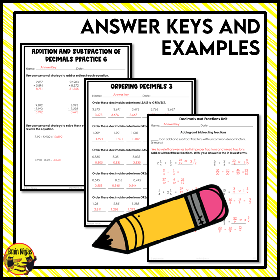 Decimals, Fractions, Ratios, Percent Interactive Math Unit | Paper | Grade 5 Grade 6